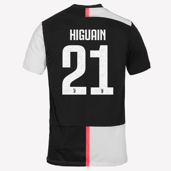 Camiseta Juventus NO.21 Higuain 1ª Kit 2019 2020 Blanco Negro